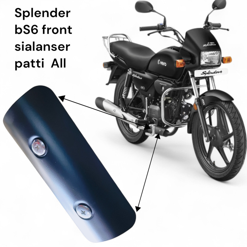 Zdbikeassosiriez Splendor bS6 All sialenser Patti Exhaust Muffler Tip