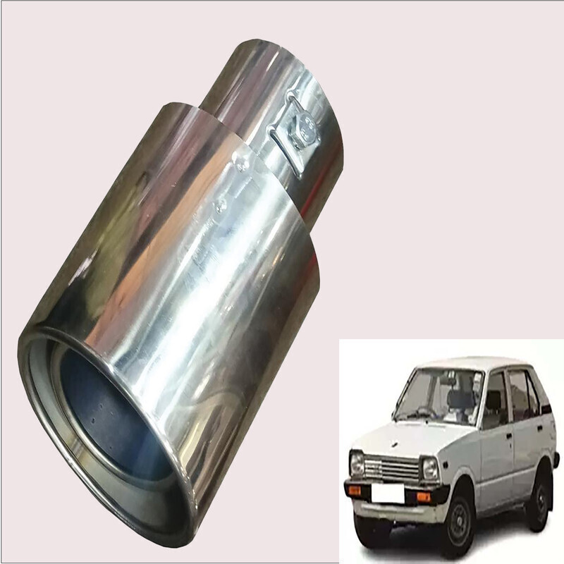 GOLSM Car Exhaust Muffler Tip Chrome Exhaust Pipe Tube Maruti800 MPFI 4 SPEED TIII Exhaust Muffler Tip
