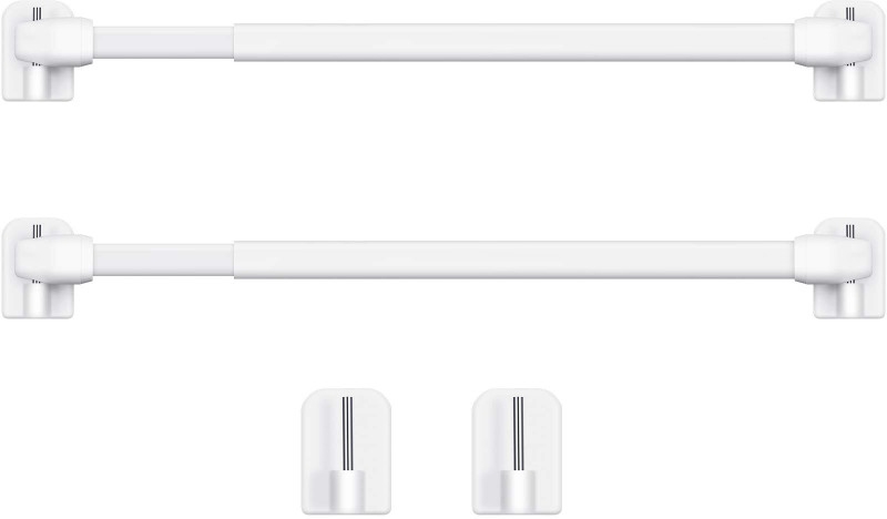 HASTHIP Adjustable Telescopic Curtain Rod Extension rod(Silver)