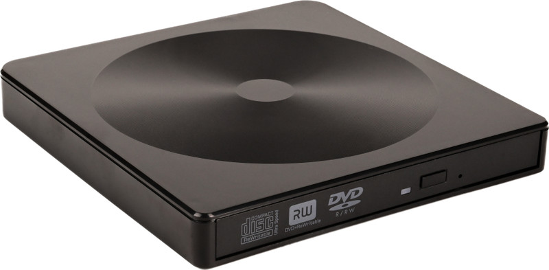 IRVINE DVD External Writter with USB & Type-C External DVD Writer(Black)