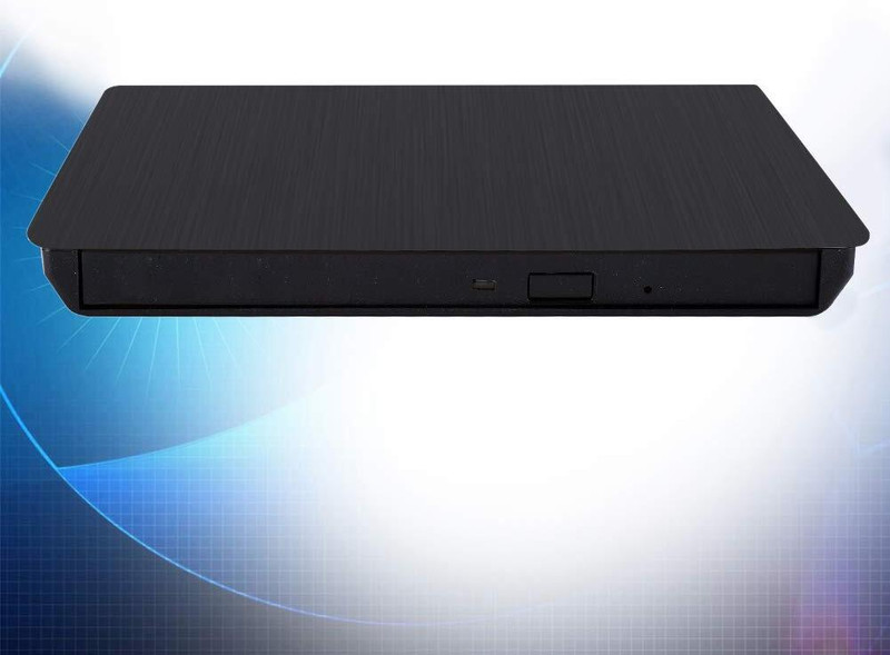 SALEAK External USB CD-DVD Writer ODD/HDD Switch Box |Slim Portable Optical Disk Drive External DVD Writer(Black)