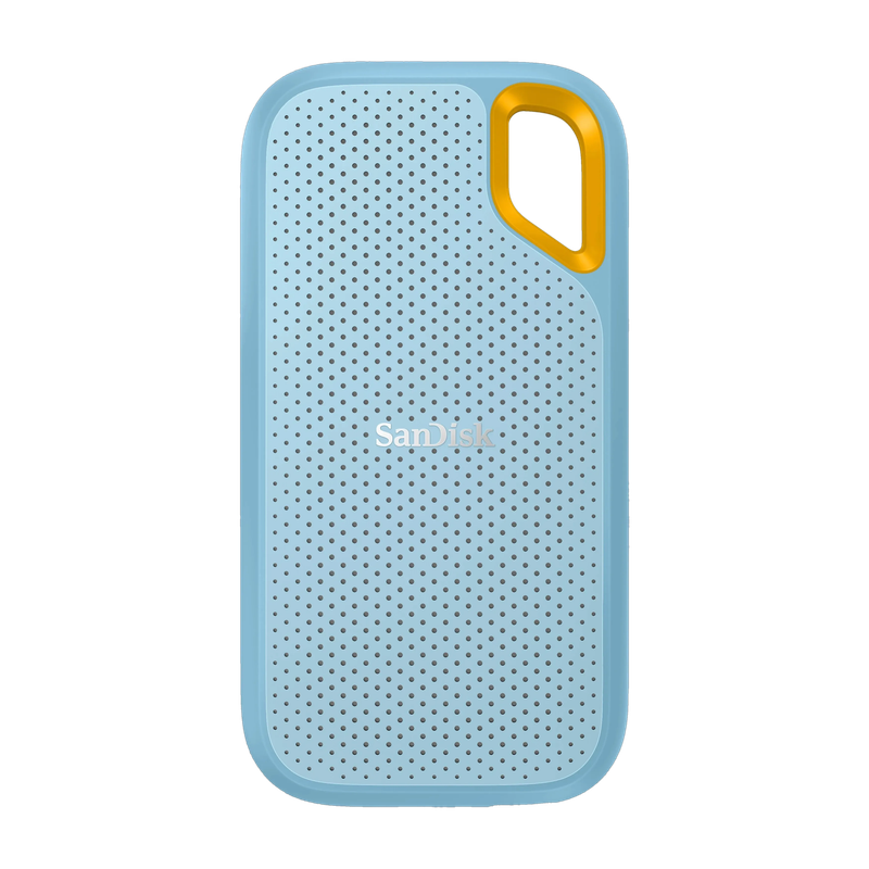 SanDisk E61 2 TB External Solid State Drive (SSD) 1050 MB/s, USB 3.2, 3mtr Drop Protection, Compatible with PC and Mac(Sky Blue)