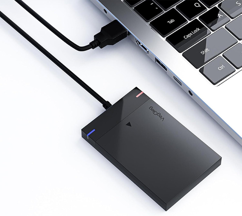 Carecase VegGieg Slim USB 3.0 External HDD for Reliable Data Backup & Transfer 500 GB External Hard Disk Drive (HDD)(Black Compact Design Portable Hard Drive 2.5 INCH)