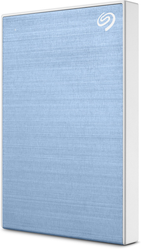 Seagate One Touch with Password Protection for Windows & Mac with 3 years Data Recovery Services - Portable 1 TB External Hard Disk Drive (HDD)(Light Blue)