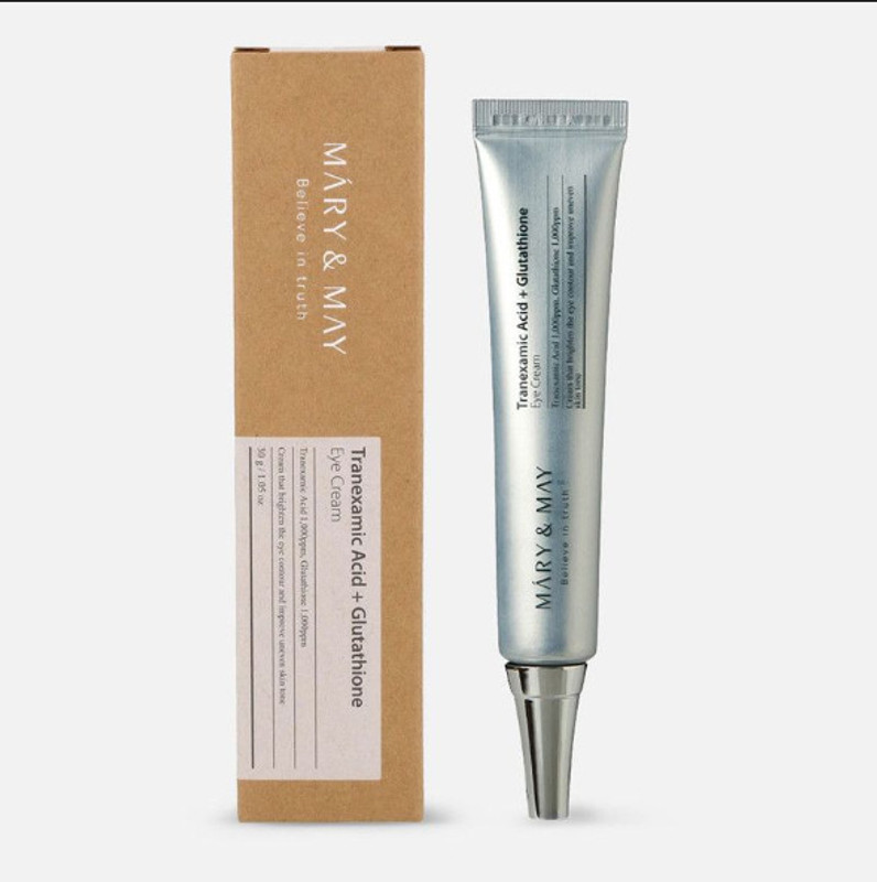 Mary&May Tranexamic Acid + Glutathione Eye Cream | Brightens Dark Circles (pack of 1)(30 g)
