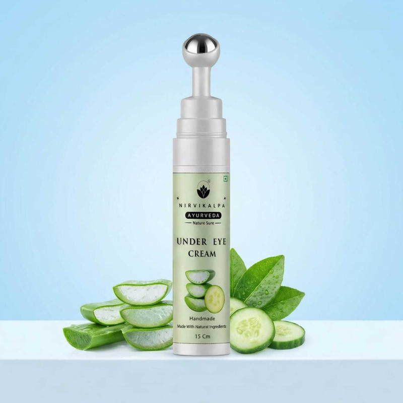 NIRVIKALPA AYURVEDA Under Eye Cream for Dark Circles, Puffiness & Bright Hydrated Look(15 ml)