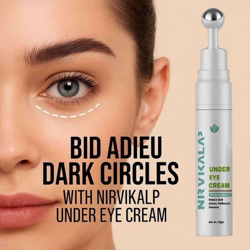 NIRVIKALPA AYURVEDA Under Eye Dark Circles Care | Eye Elixir Serum, Mask & Concealer(15 ml)