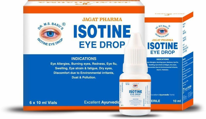 ISOTINE Eye Drop Redness Irritation Increased Screen Time (10ml x 6 Vials) Eye Drops(10 ml)
