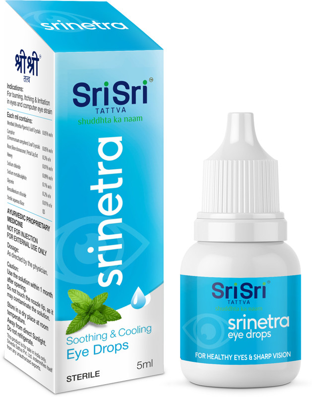 Sri Sri Tattva Sri Netra Eye Drops – Eye Drops for Eye Care | 5 ml(5 ml)