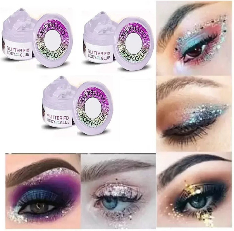 Yuency MULTIPURPOSE GLITTER FIXER EYE , NAIL , BODY GEL GLUE(6 ml)