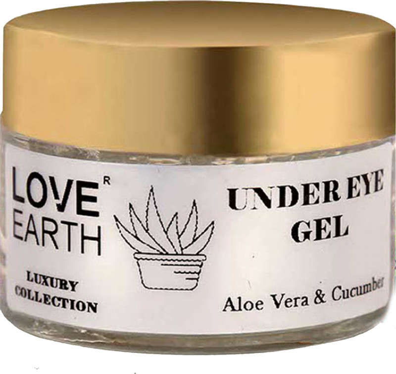 LOVE EARTH Organic Under Eye Gel with Aloe Vera & Cucumber Extracts(50 g)