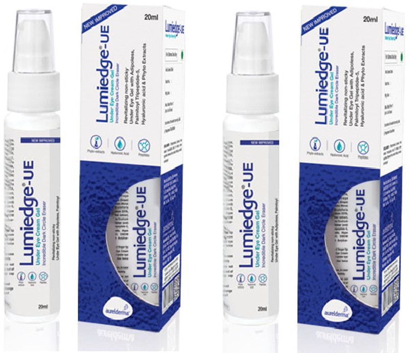 Aurelderma LUMIEDGE-UE UNDER EYE CREAM GEL 20ML (PACK OF 2)(40 ml)