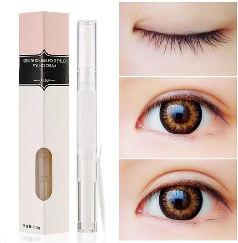 Zenvitha Botanics Invisible Double Eyelids Big Eye Not Glue Transparent Eyelid(white)