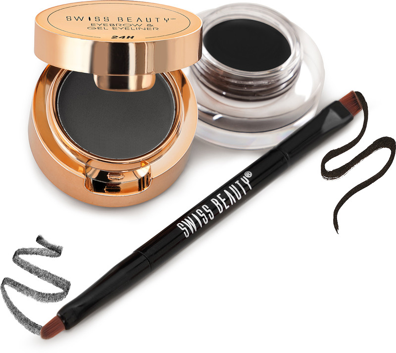 SWISS BEAUTY EYEBROW & GEL EYELINER 2 IN 1(1 Items in the set)