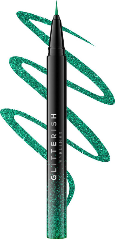 Renee Glitterish Eyeliner, Quick-Dry, Water-Proof & Long-Lasting with Metallic Shine 0.6 ml(Green)