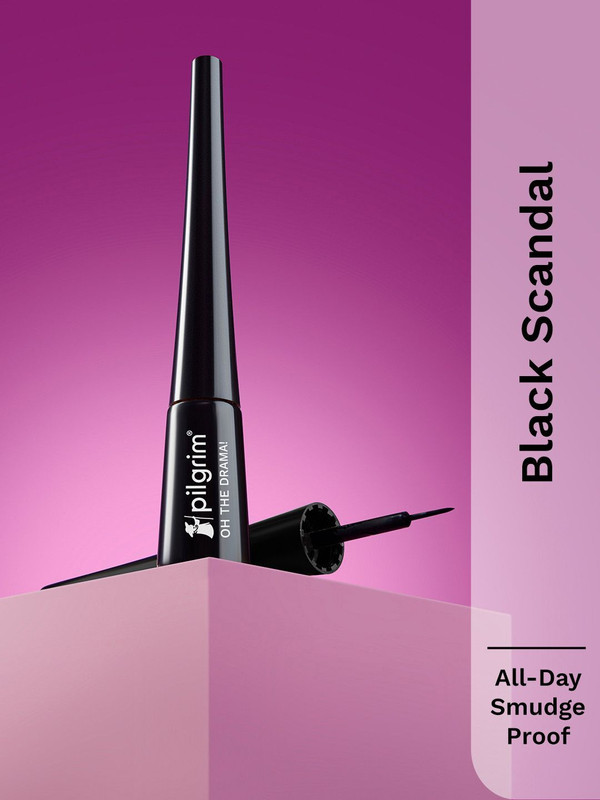 Pilgrim Oh the Drama! Black Scandal Intense Matte Eyeliner 3.5 ml(Black Scandal)