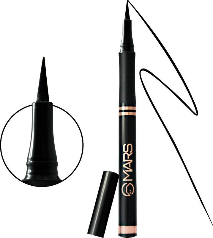 MARS Ultra Fine Smudge and Water Proof Sketch Eyeliner 1.5 g(Jet Black)