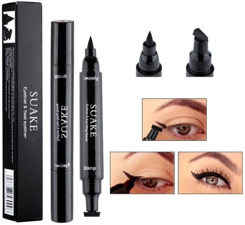 pravia Eyeliner Stamp Waterproof Long Lasting Heart & Star Shape 20 ml (BLACK) 10 ml(BLACK)