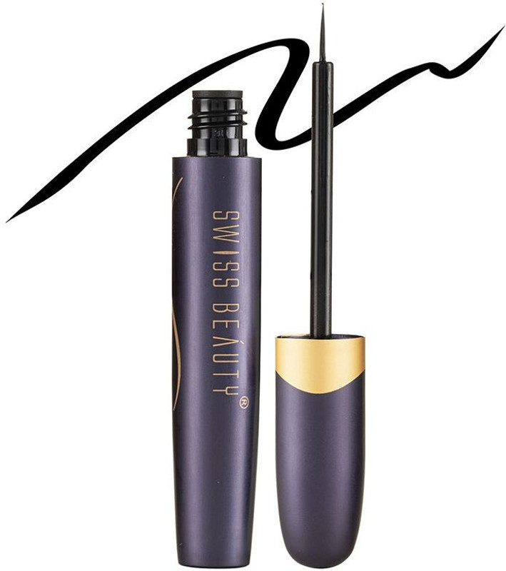 SWISS BEAUTY Eyeliner Precision Tip Smooth Application Longlasting Smudgeproof 5.5 ml(Black)