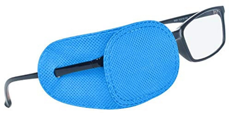 Augen Soft Eye Patch for Kids & Adults | Lazy Eye Amblyopia Cover (Blue, 1 Pair)(1 g)