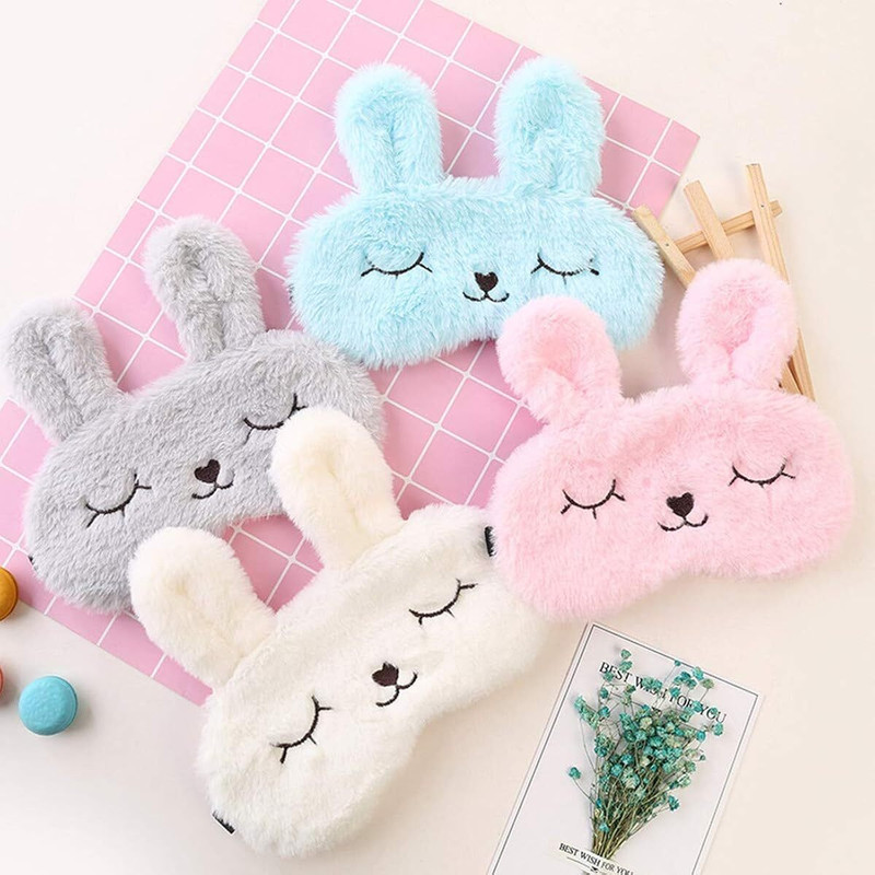 vartin Cute Bunny Sleep Mask for Soft Rabbit Eye Mask for Sleeping & Travel(4 ml)