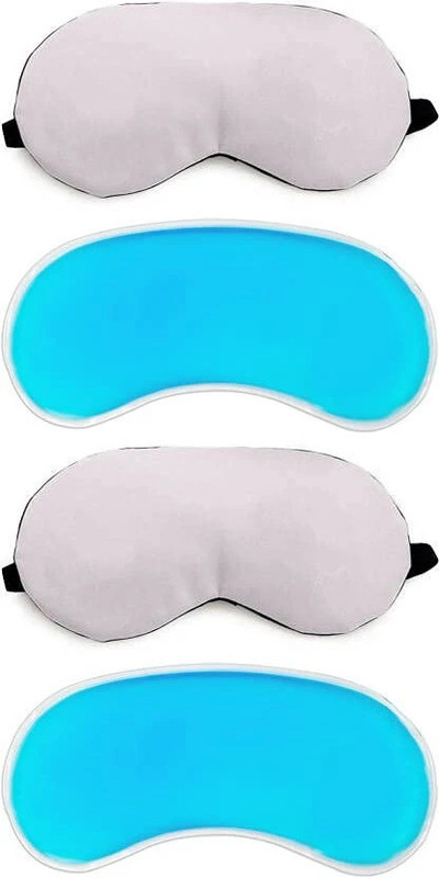 NEEVA ENTREPRISE Eye Mask with Cooling Gel For Insomnia, Meditation, Night Deep Sleep, Dark Circles, Puffy Eye's, Dry Eyes And Eye Fatigue (Pack 2)(200 g)