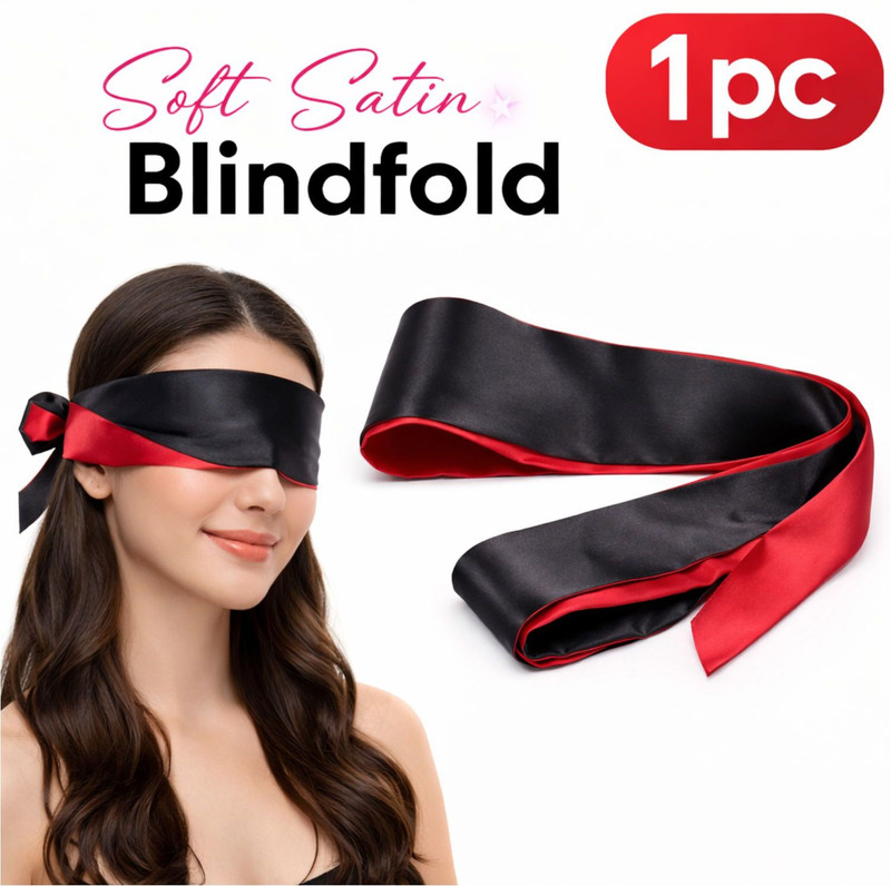 eyurva silk satin blindfold ribbon for couples fun and romantic play(10 g)