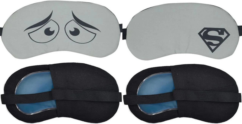 JK ENTERPRISE Eye Mask For Dry Eye,Puffy Eye, Dry Eye,Eye Fatigue(Green-Cat,Green-Super-Man)(200 g)