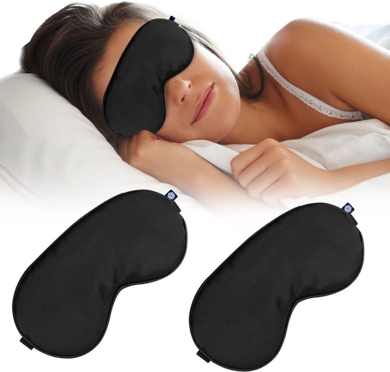 vartin Velvet Eye Mask for Yoga Meditation Kids/Adults, Soft and Orthoptic(2 ml)