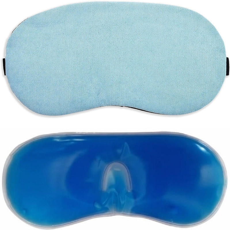 SONEEV MART 1 PC Cooling Eye Mask Reusable Gel Eye Mask for Puffiness, Cold Eye Mask Eye Ice Mask Pack with Plush Backing for Headache, Migraine, Stress Relief(100 g)