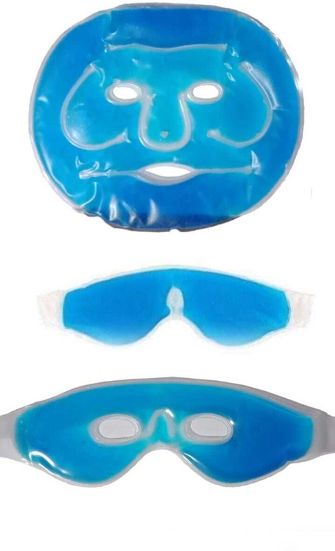Planetone Ice Face & Eye Cooling blue FM 1 & blue EM 1 pc & blue eye mask with hole 1 pc(10 ml)