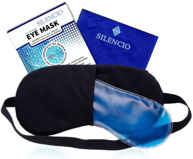 Silencio Mulberry Silk Eye Mask, Cooling Gel Relaxing Eye Mask(150 g)