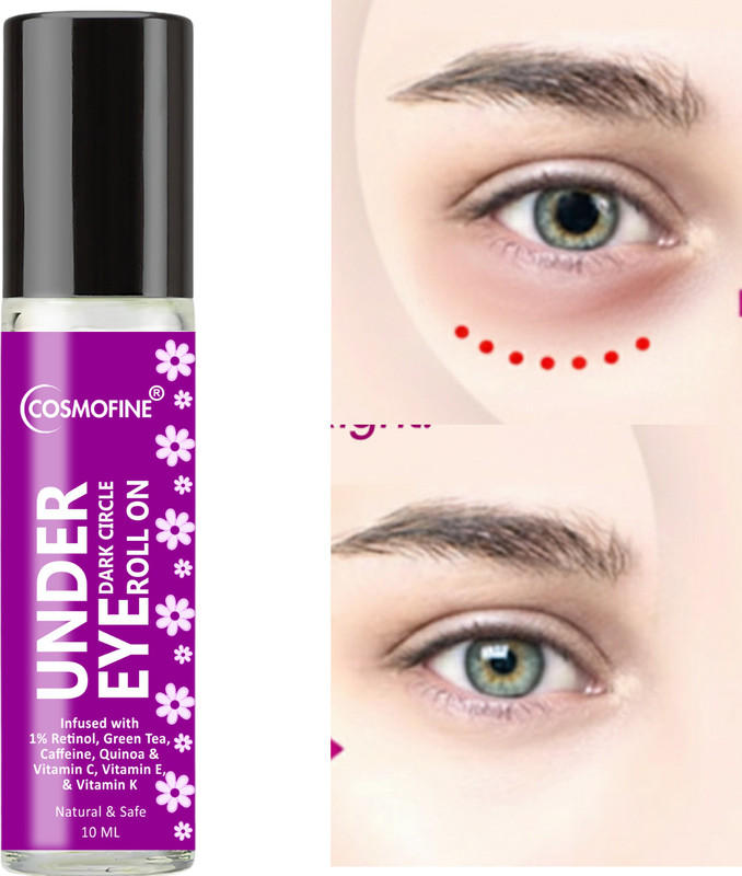 cosmofine Roll-On Under Eye Serum Dark Circle Remover(10 ml)