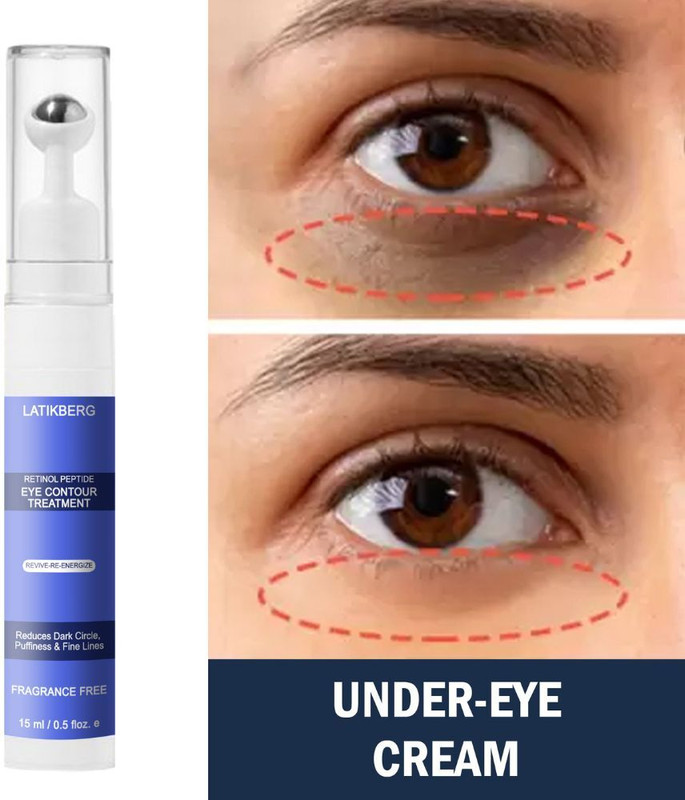 LATIKBERG Coffee Under Eye Cream Gel for Women & Men to Reduce Darrk Circless and Puffines(15 ml)