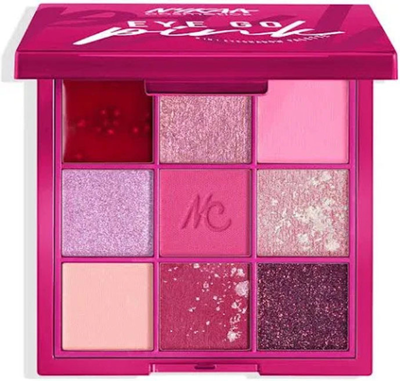 NYKAA Cosmetics 9 in 1 Eyeshadow Palette 9 g(Eye Go Pink)