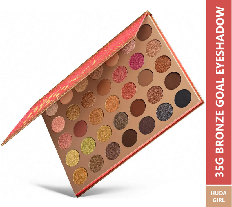 Huda Girl Beauty 35G Bronze Goal Edition Shimmer Eyeshadow Palette - 35 Shimmer Shades 50 g(Bronze Goal)
