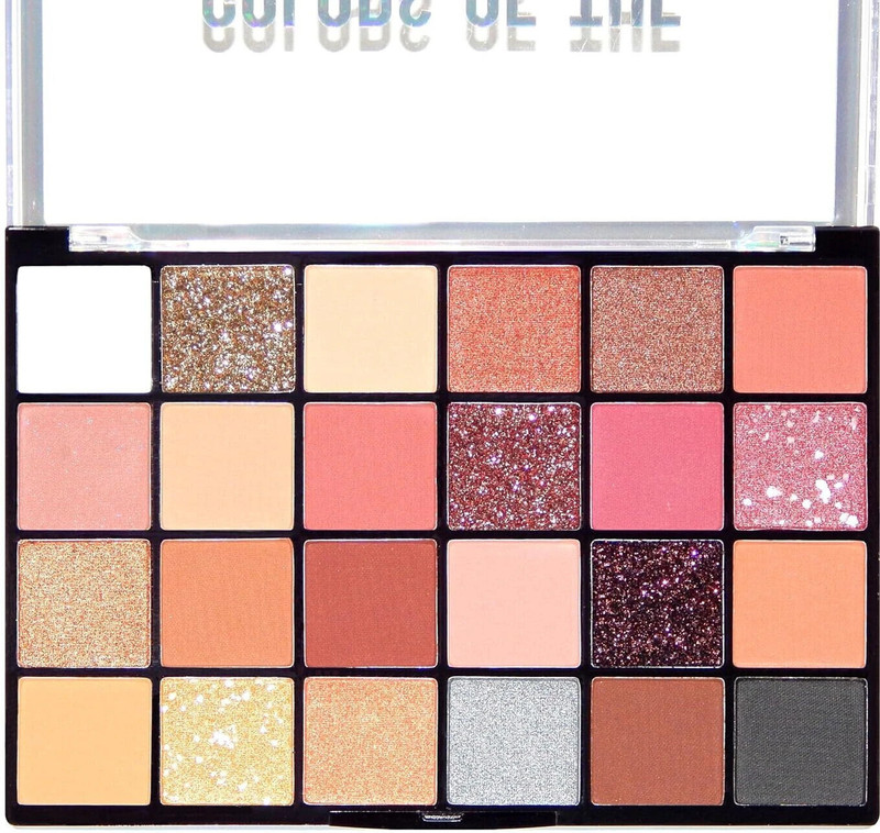 HUDAMOJI 24 Color Nudes Eyeshadow Palette Highly Pigmented Matte and Shimmery Eye Palette 36 g(Perfect for Smokey Eyes and Casual Look Waterproof Eyeshadow Palette 01)