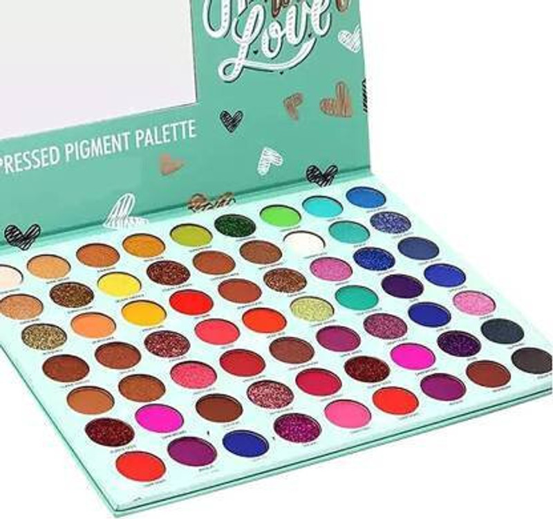 HUDA BABY Beauty 63 Color Matte Shimmer Glitter Hated with Love EyeShadow Palette 70 g(The Colour Edition)
