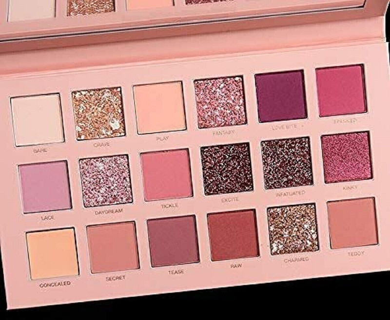 GLOW FIRST 18 Color Eyeshadow Palette With Mirror Include Matte Shimmer 36 ml(multicolor)