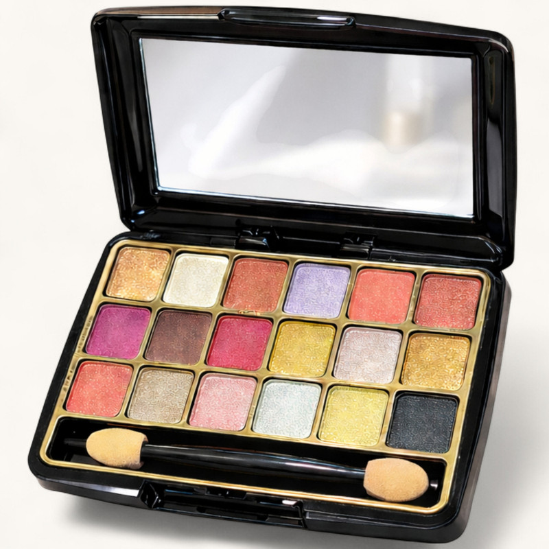 Huda Girl 18 Color Professional Eye Shadow Makeup Palette with Shimmer Shades & Brush 13 g(Multicolour)