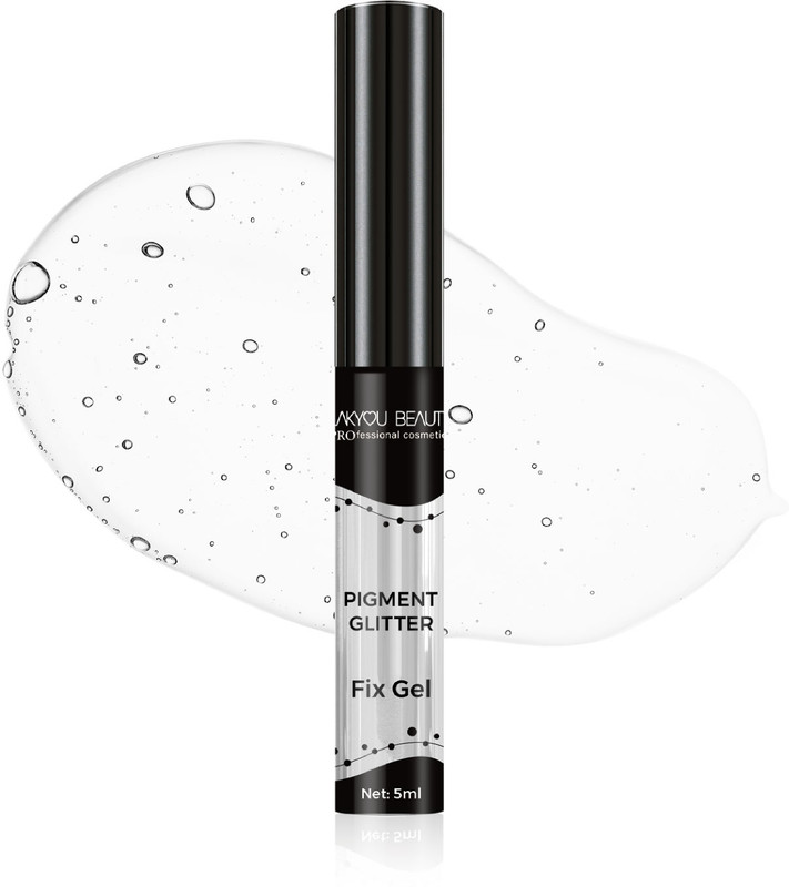 Lakyou Beauty Pigment Glitter Fix Gel | Long-Lasting Hold for Vibrant Glitter & Sparkle Magic 6 ml(Transparent)