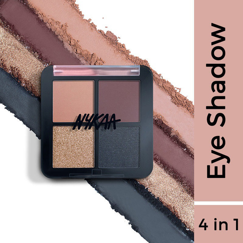 NYKAA Eyes On Me! 4 in 1 Quad Eyeshadow Palette Night Out 5g 5 g(Night Out)