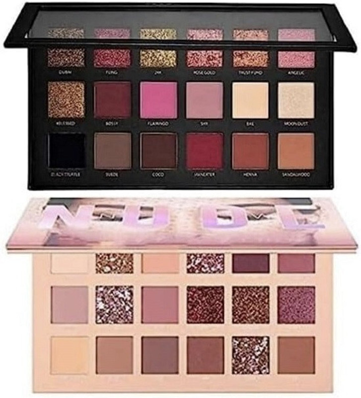 FRIPPE Eyeshadow Nude & Rose Gold Makeup Palette For Girls & Women 18 g(MULTICOLOR)