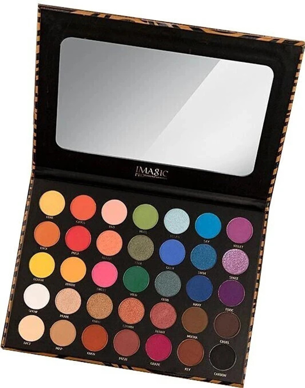 IMagic 35 Color Zebra Pattern Eyeshadow palette Natural Shimmer 150 g(Multicolor)
