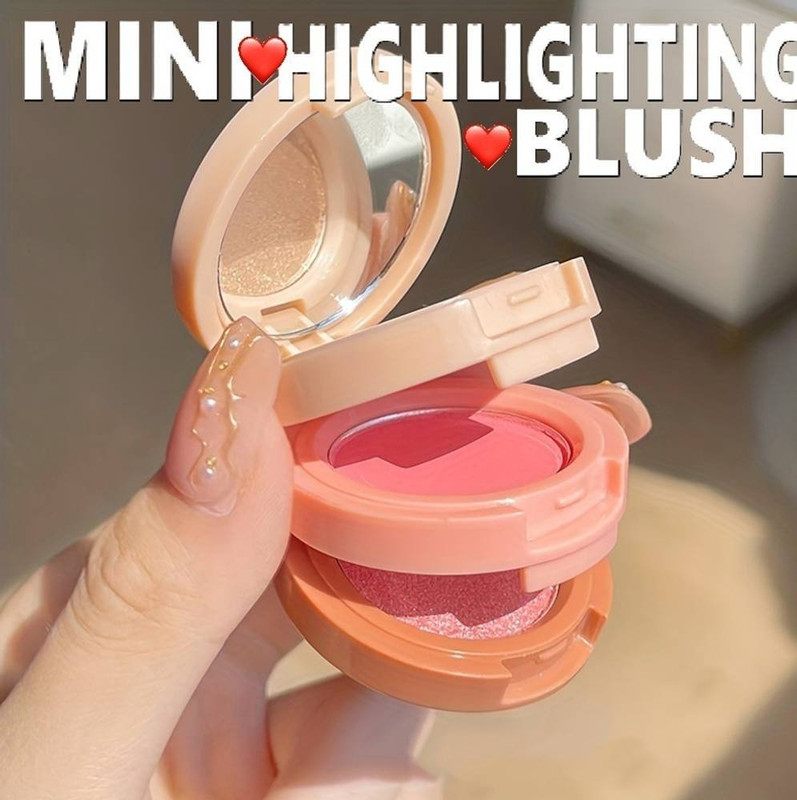 BEGGIE 3in1 blush blusher+highlighter+compact Masterpiece Makeup Eyeshadow serial202 30 g(travel friendly mini face blush and highlihter palette)