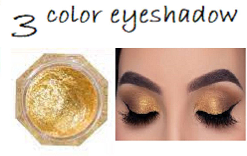 Luipui LONG LASTING GOLDEN COLOR SHIMMER EYESHADOW MAKEUP PALETTE 8 g(GOLDEN)