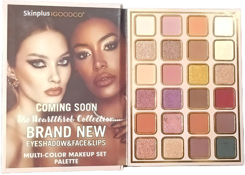 SKINPLUS 48 Shade Eyeshadow, 12 Blush & 18 Lip Colors All-in-One Makeup Palette 141 g(Multicolor)