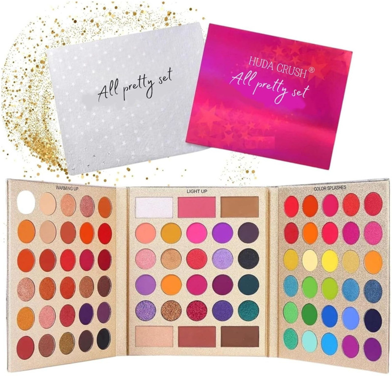 NANCY AJRAM 86 Colors Makeup Kit for Women's - Eyeshadow Palette with Matte&Shimmer Finishes 79 g(Multicolor)