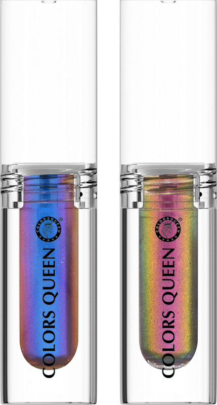 COLORS QUEEN Multichrome Long Lasting & Waterproof Metallic Liquid Eyeshadow Combo Pack of 2 3.6 g(03 - Starlite Stare)