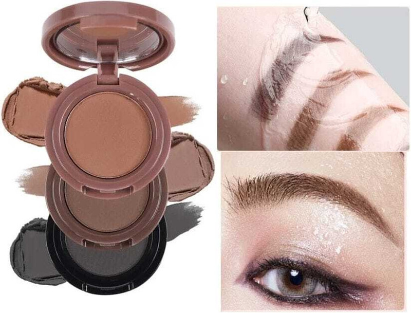 HSQ 3 Shade Brow Pomade Stack – Multi-Tone Eyebrow Powder Palette 15 g(Multicolour)